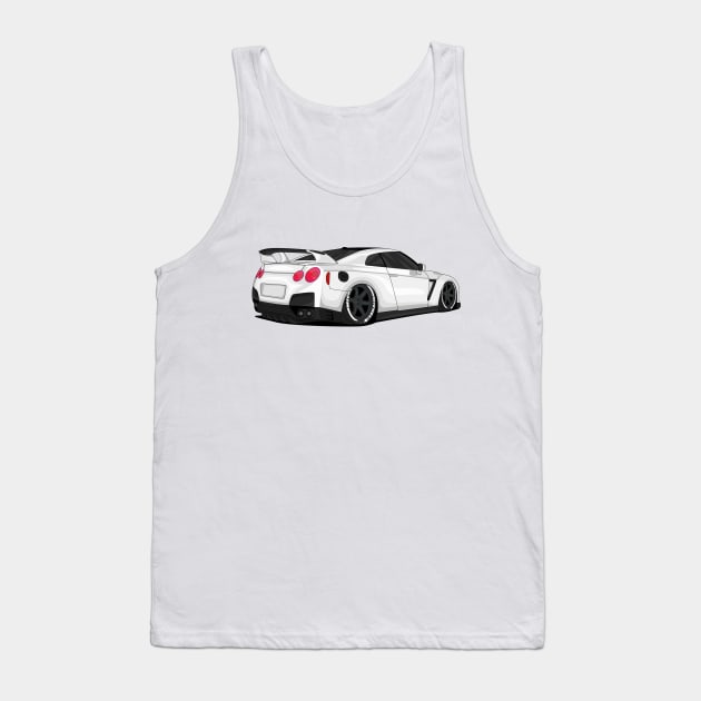 GTR WHITE Tank Top by VENZ0LIC